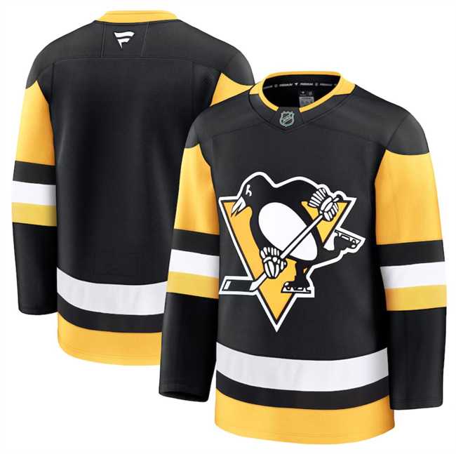 Men%27s Pittsburgh Penguins Blank Black 2024-25 Home Stitched Hockey Jersey Dzhi->san jose sharks->NHL Jersey